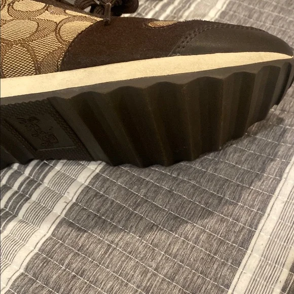 Coach Brown and Tan Sneakers - Picture 2 of 6
